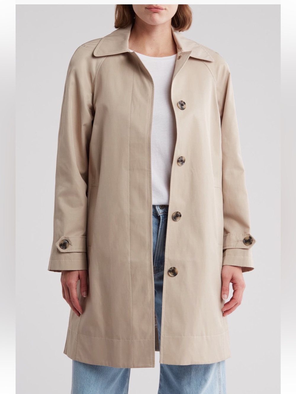 Sam Edelman Classic Women's Beige Trench Coat